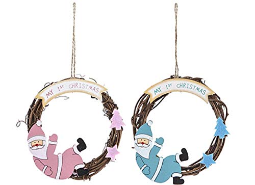 Mini Wreath Christmas Tree Decoration B124236