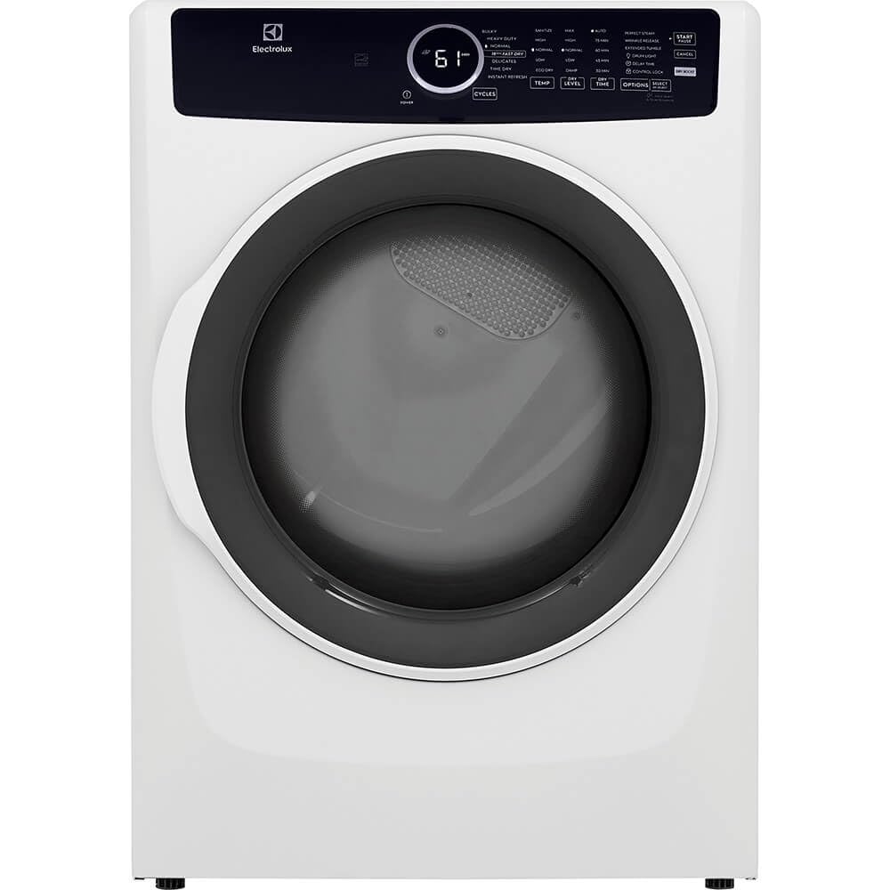 8 cu. ft. Electric Dryer with Instant Refresh in White K3643