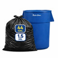 Black 40-45 Gallon Heavy Duty 1.5 Mil Trash Bags Pack of 100 W25664