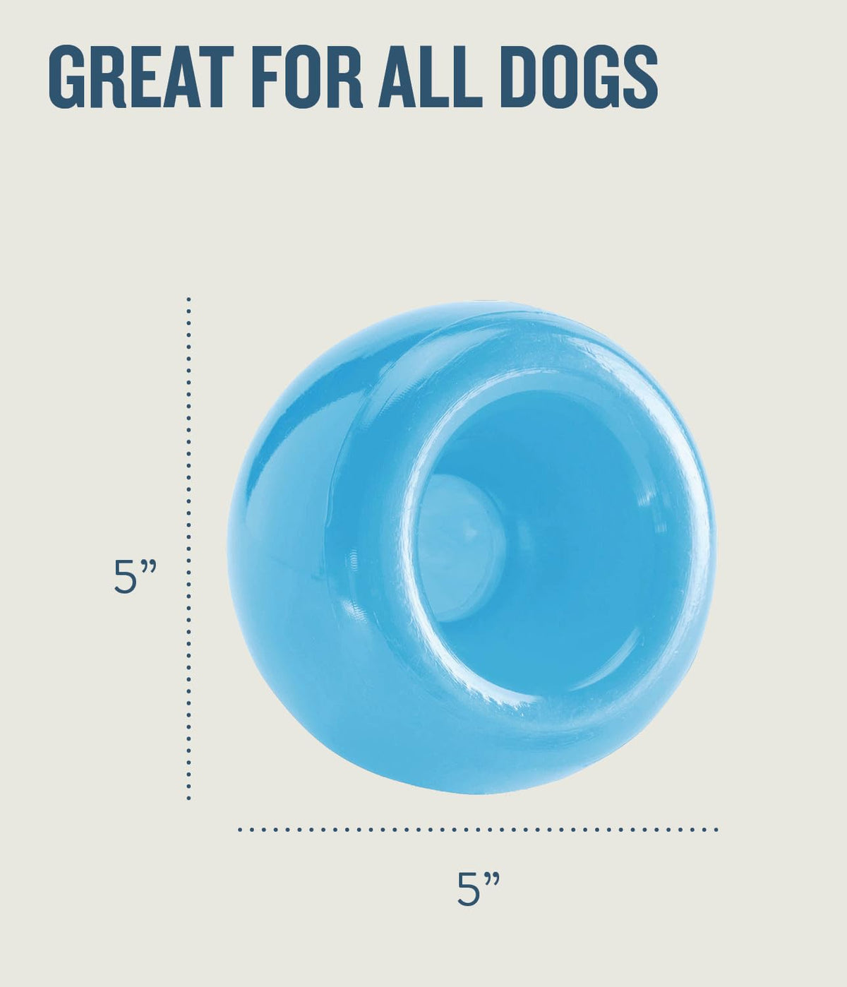 Blue Interactive Treat Dispensing Dog Toy C40375
