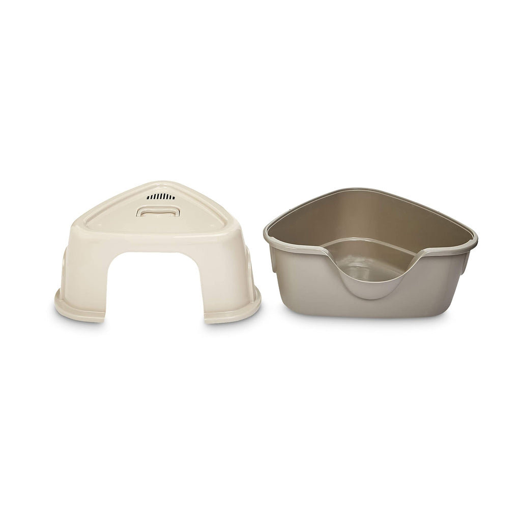 Charcoal Enclosed Cat Litter Box with Lid V988578