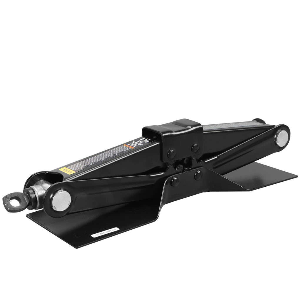 Steel Scissor Lift Jack Car Kit, 1.5 Ton Capacity, Black S978