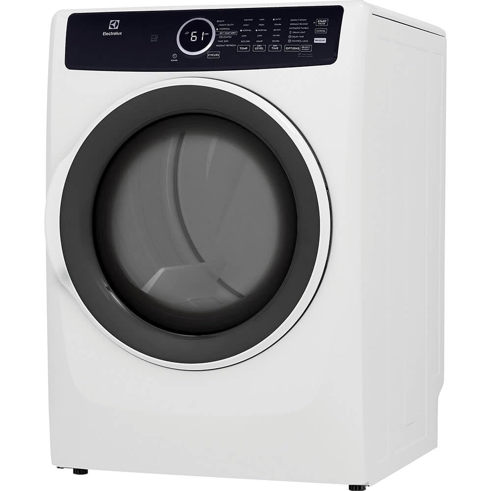 8 cu. ft. Electric Dryer with Instant Refresh in White K3643