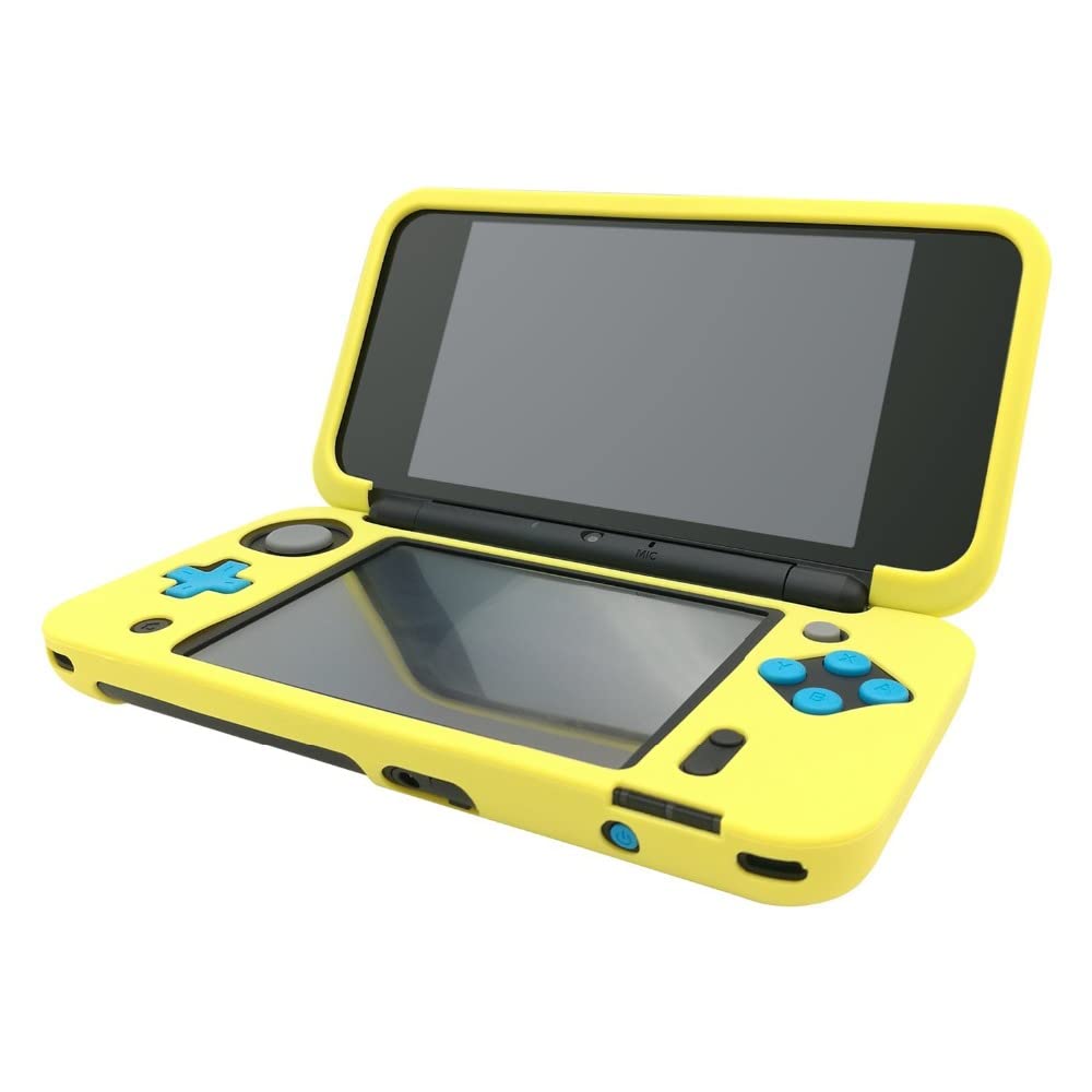 Soft Rubber Silicone Cover Case Protector for New 2DS XL LL Console (Yellow) Y920596