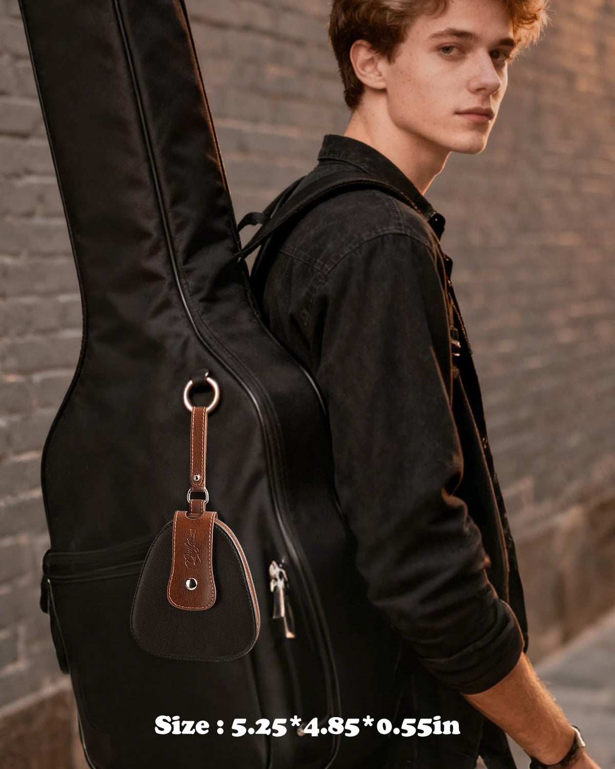 Guitar Picks Holder PU Leather Bag S134