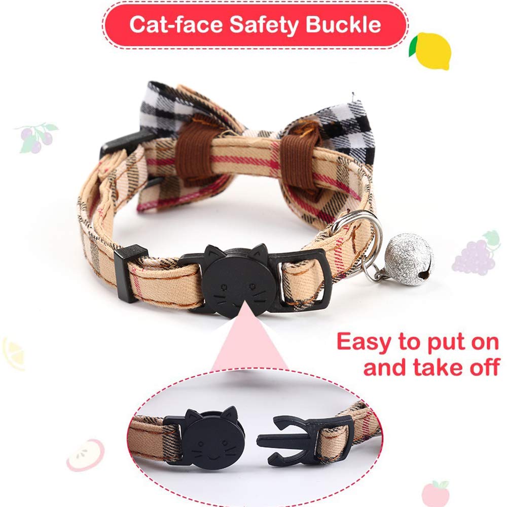 Breakaway Cat Collar with Bow Bell 2 Pack U326192