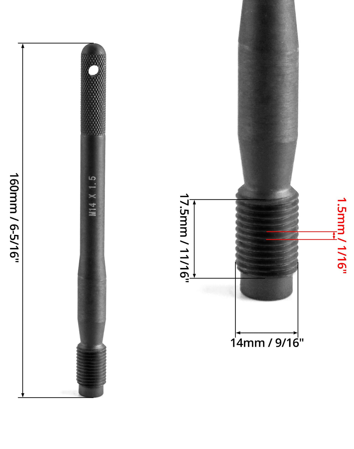 2 Pack M14 x 1.5 Steel Wheel Alignment Pin S62476