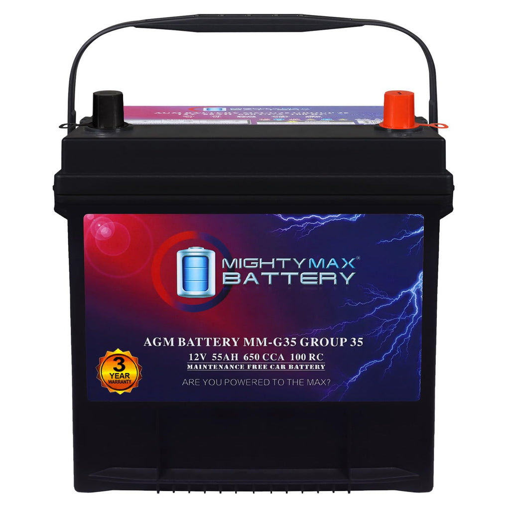 12V 55Ah AGM 650 CCA Replacement Battery T681408