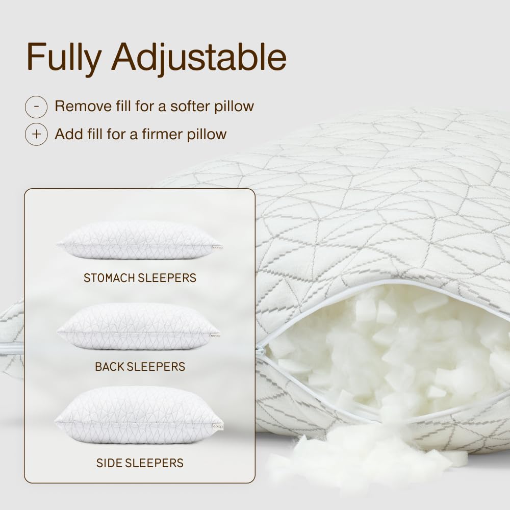 Queen Size Adjustable Memory Foam Pillow N786866