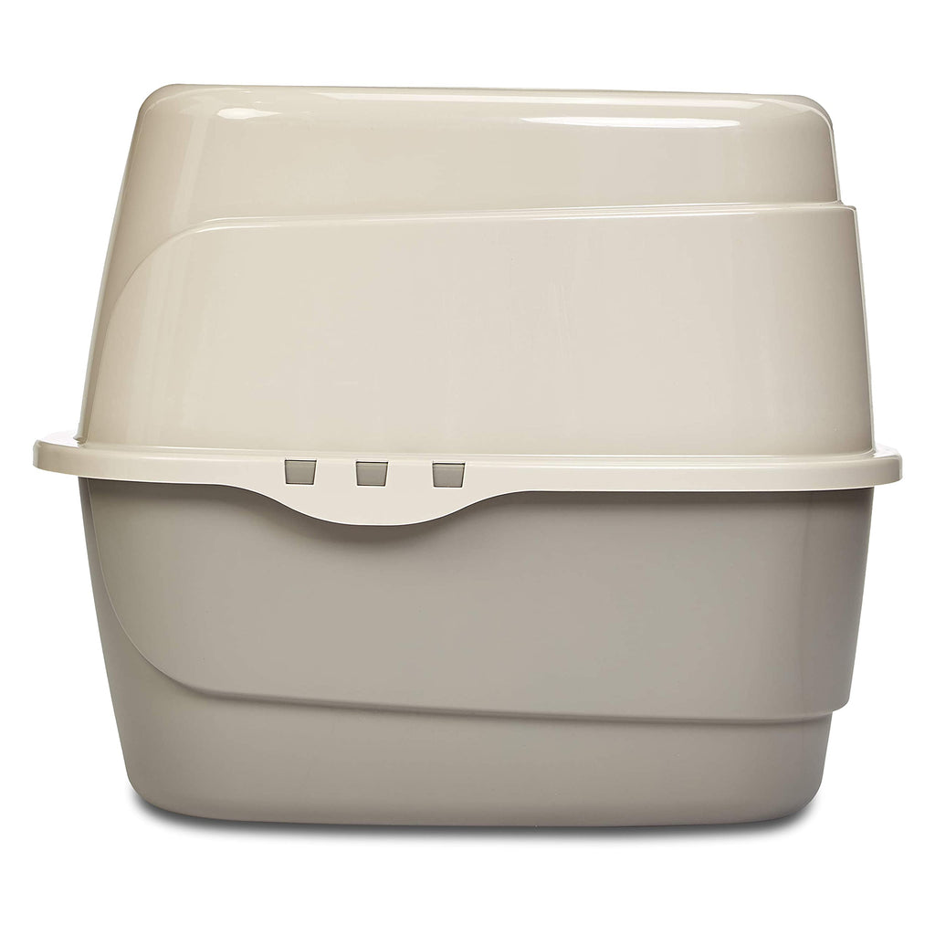 Charcoal Enclosed Cat Litter Box with Lid V988578