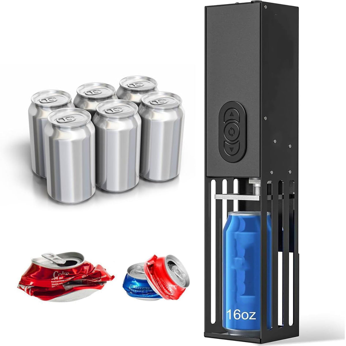 Wall Mounted Can Crusher for 12/16oz Aluminum Cans U89213