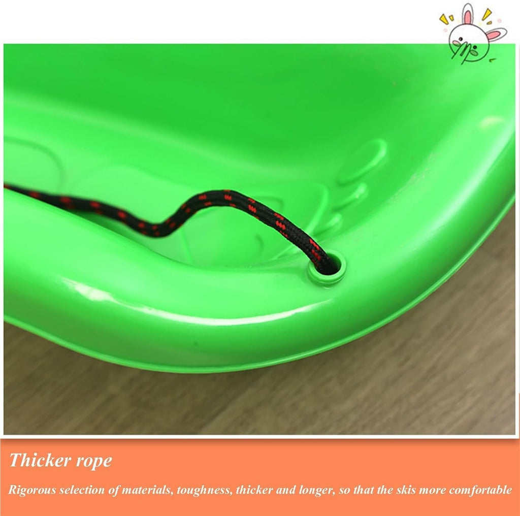 High Density Plastic Sled with Pull Rope and 2 Handles I400