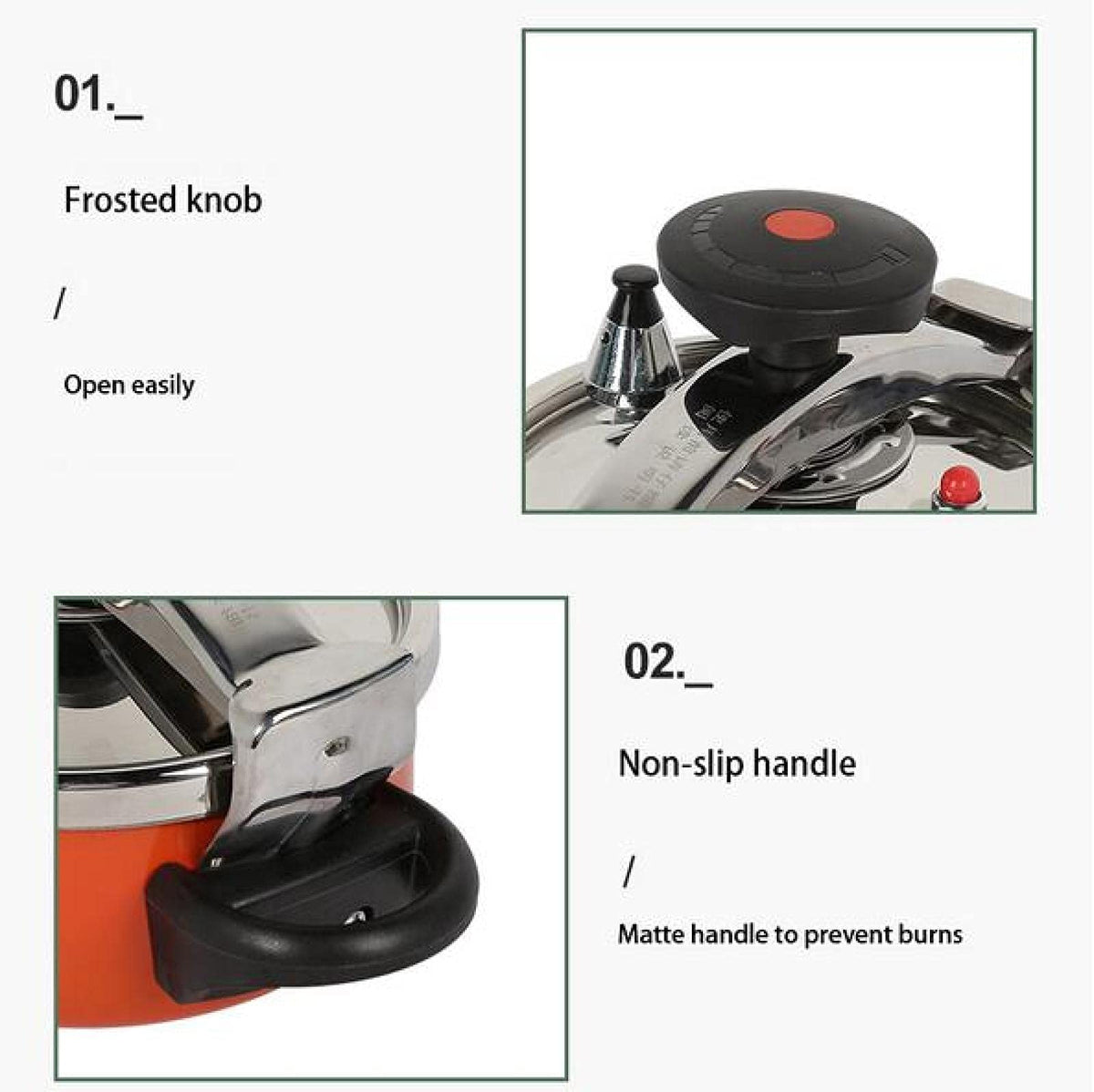 Camping Pressure Cooker Aluminum Alloy 2L O4624