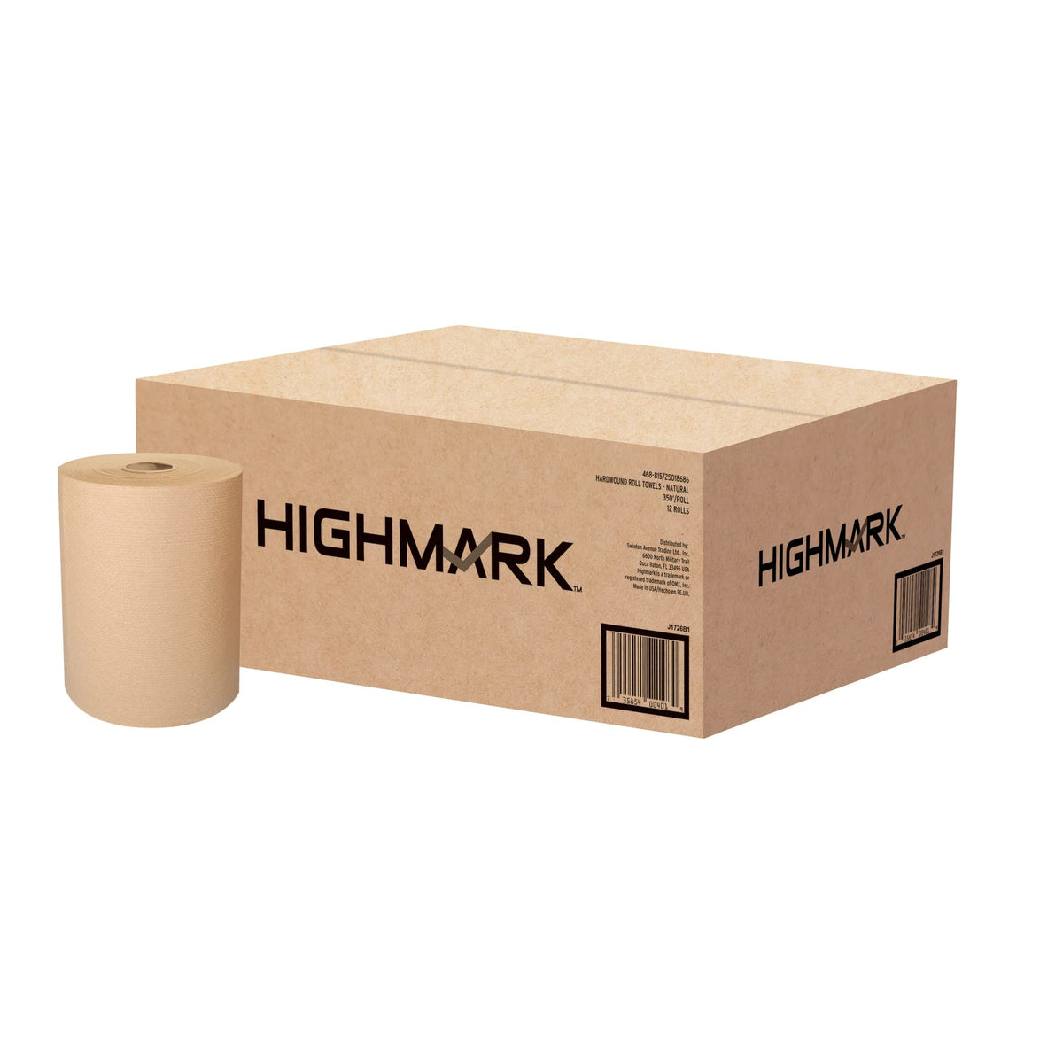 Hardwound Paper Towels, 100% Recycled, Natural, 12 Rolls P691220