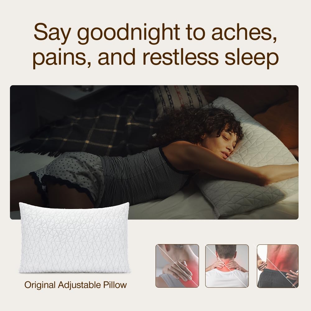 Queen Size Adjustable Memory Foam Pillow N786866