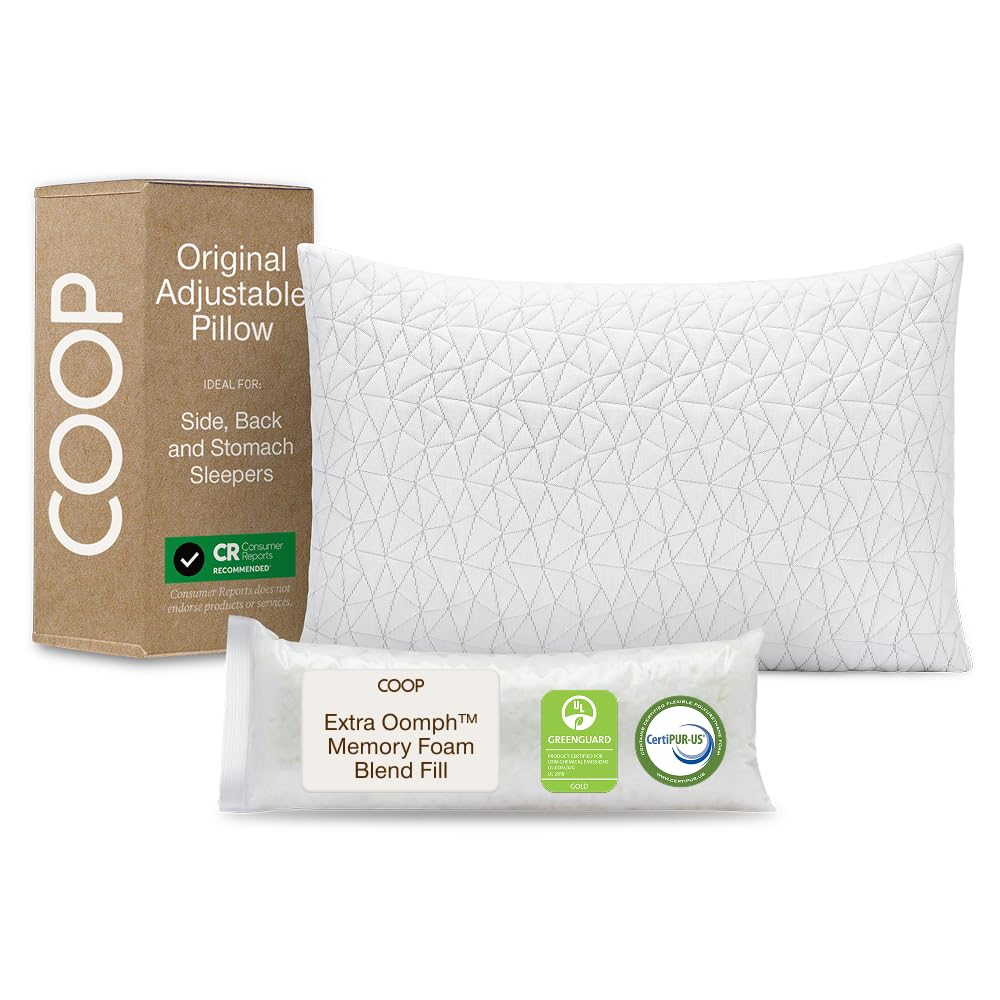 Queen Size Adjustable Memory Foam Pillow N786866