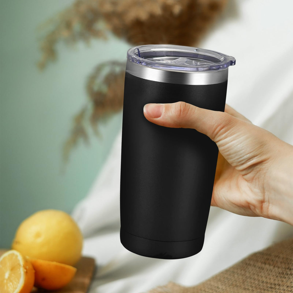20 Pack Stainless Steel Insulated Tumbler with Straws Y369989