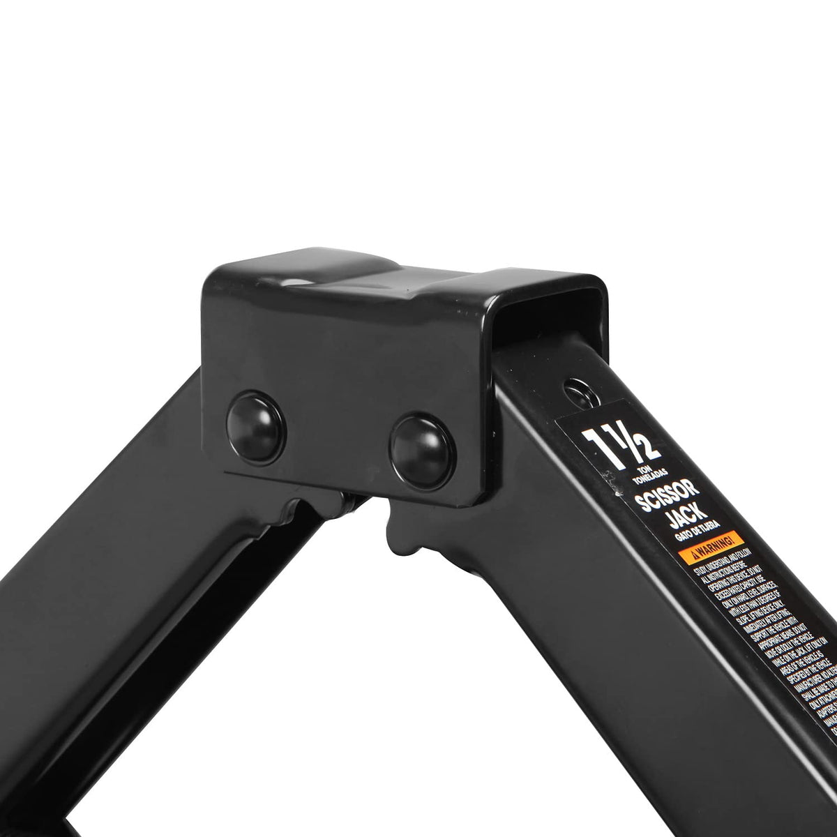 Steel Scissor Lift Jack Car Kit, 1.5 Ton Capacity, Black S978
