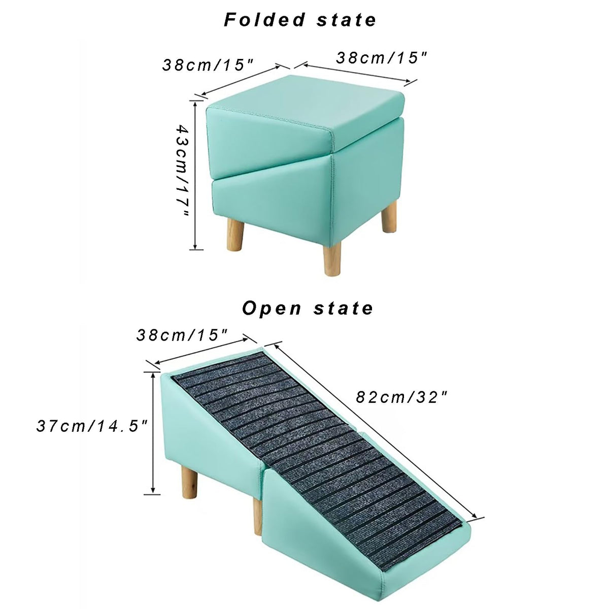 Foldable Non-Slip Pet Stairs and Ramp O111028