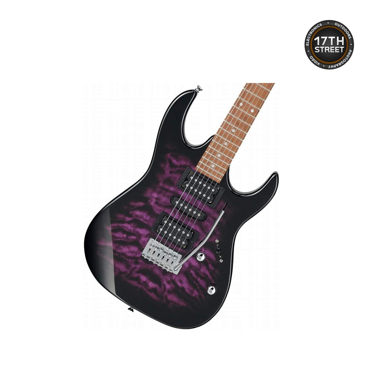 Transparent Violet Sunburst 6-String Solid-Body Electric Guitar S38435