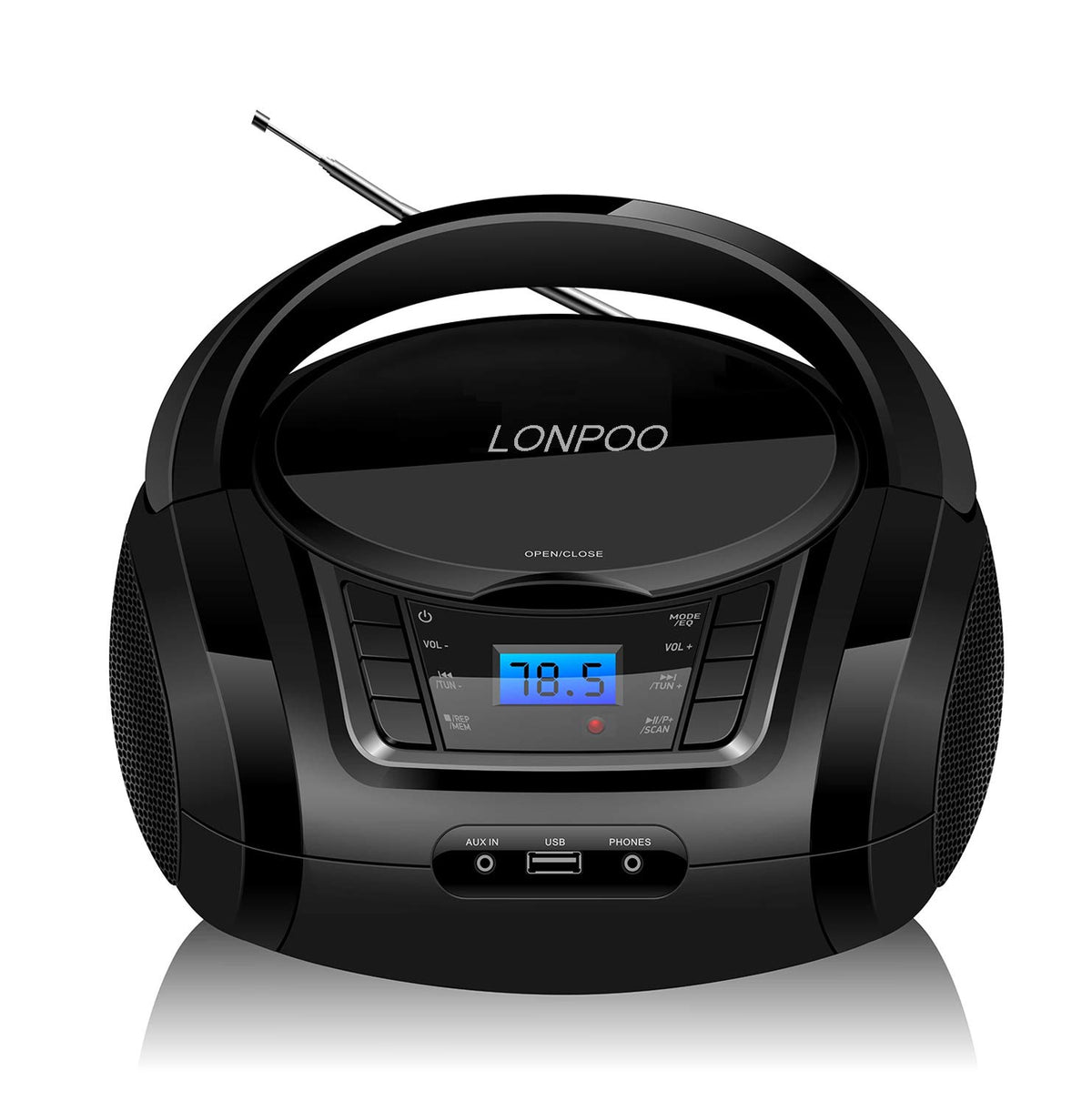 Portable CD Player Boombox with Speakers G9643