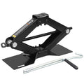 Steel Scissor Lift Jack Car Kit, 1.5 Ton Capacity, Black S978