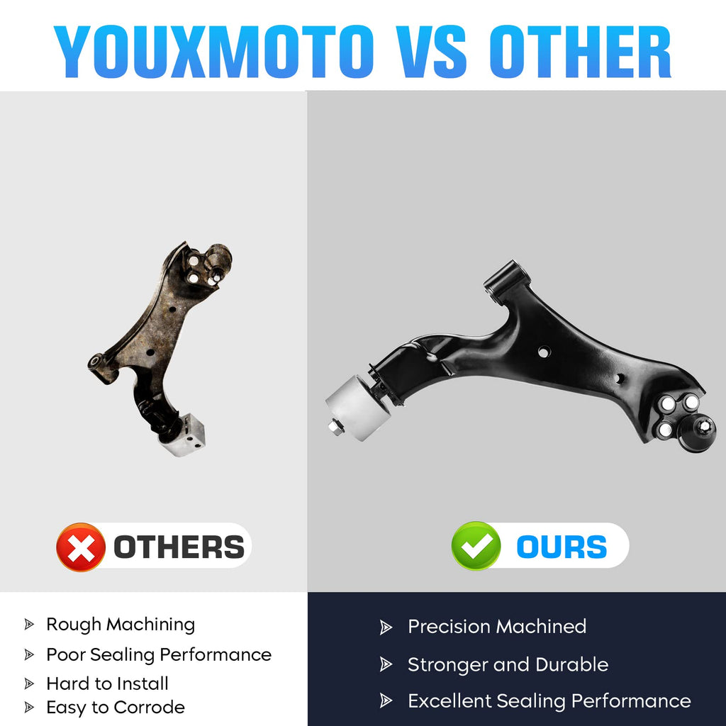 Front Lower Control Arm with Ball Joint 2pc Set E70246