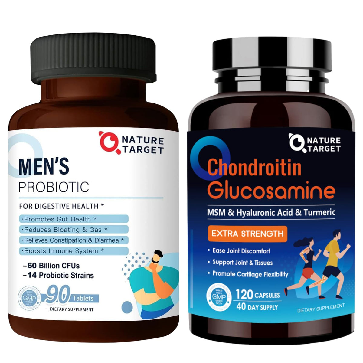 Probiotics with Glucosamine Chondroitin MSM Joint Support Supplement J998421