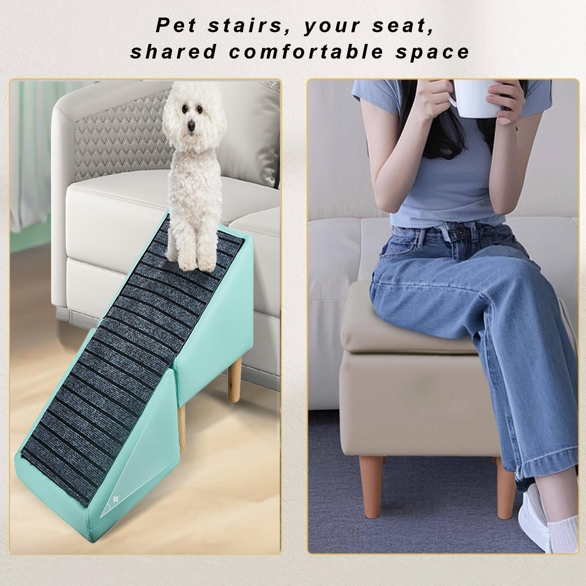 Foldable Non-Slip Pet Stairs and Ramp O111028