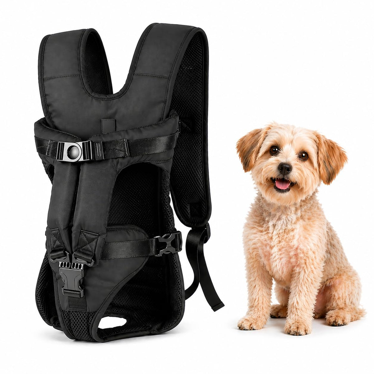 Legs Out Front Pet Carrier Backpack for Small Medium Dogs Cats up to 25lbs J2299