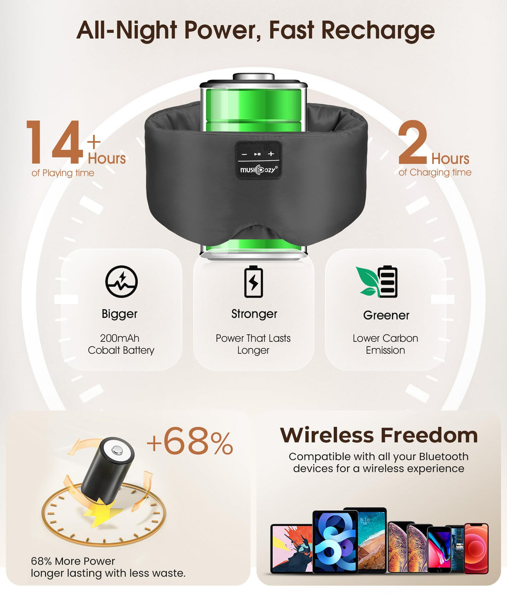 Silk Sleep Mask Bluetooth Headphones Y975