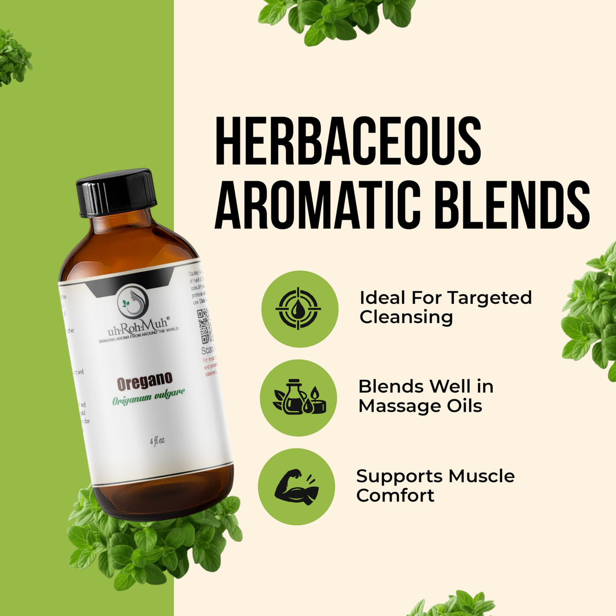 Steam Distilled Oregano Essential Oil 4 Fl Oz J528