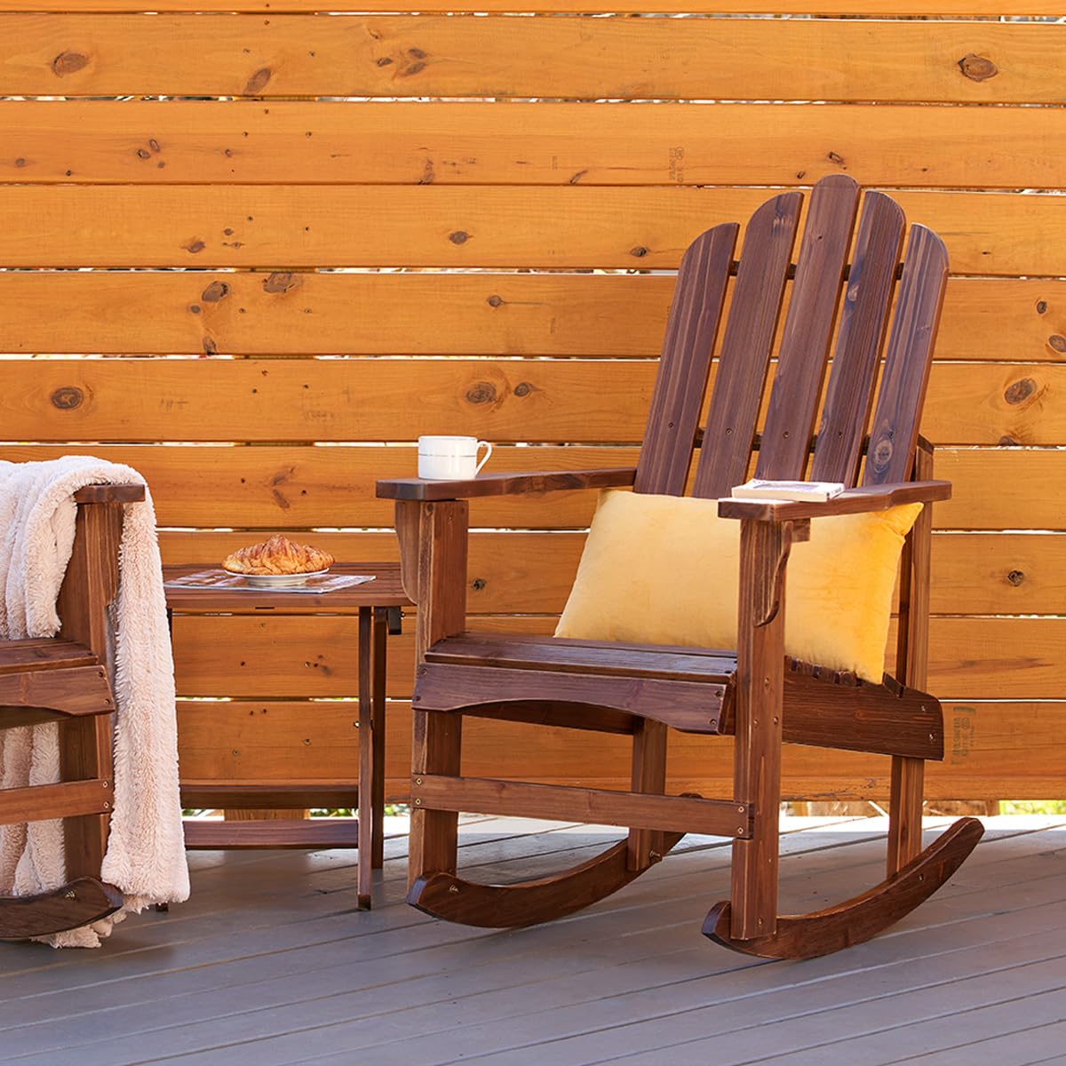 Oak Wood Rocking Chair Y18729