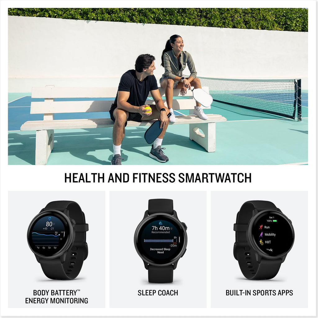 Health & Fitness GPS Smartwatch 42mm Slate D499