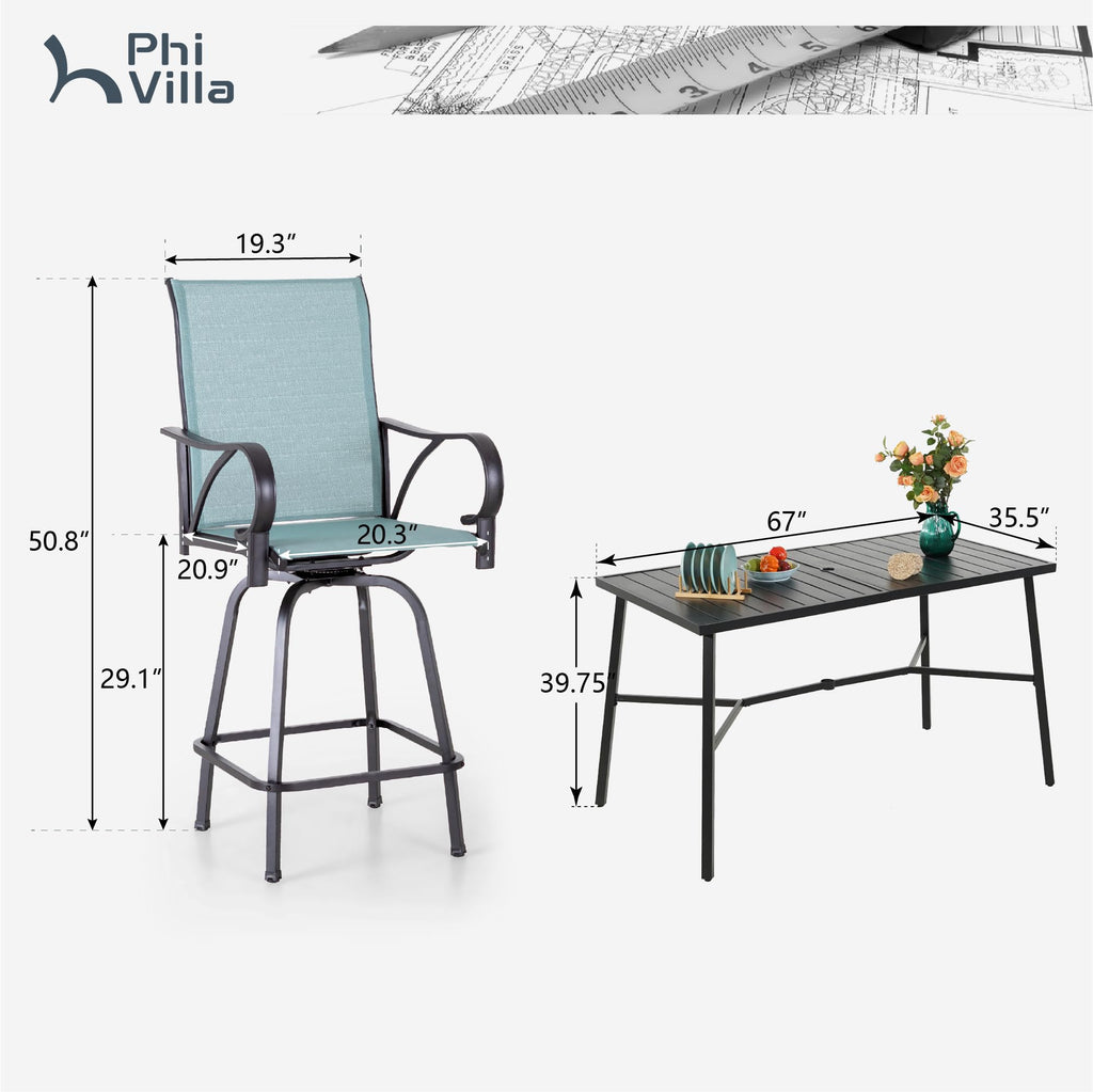 7 Piece Bar Height Patio Dining Set G220025