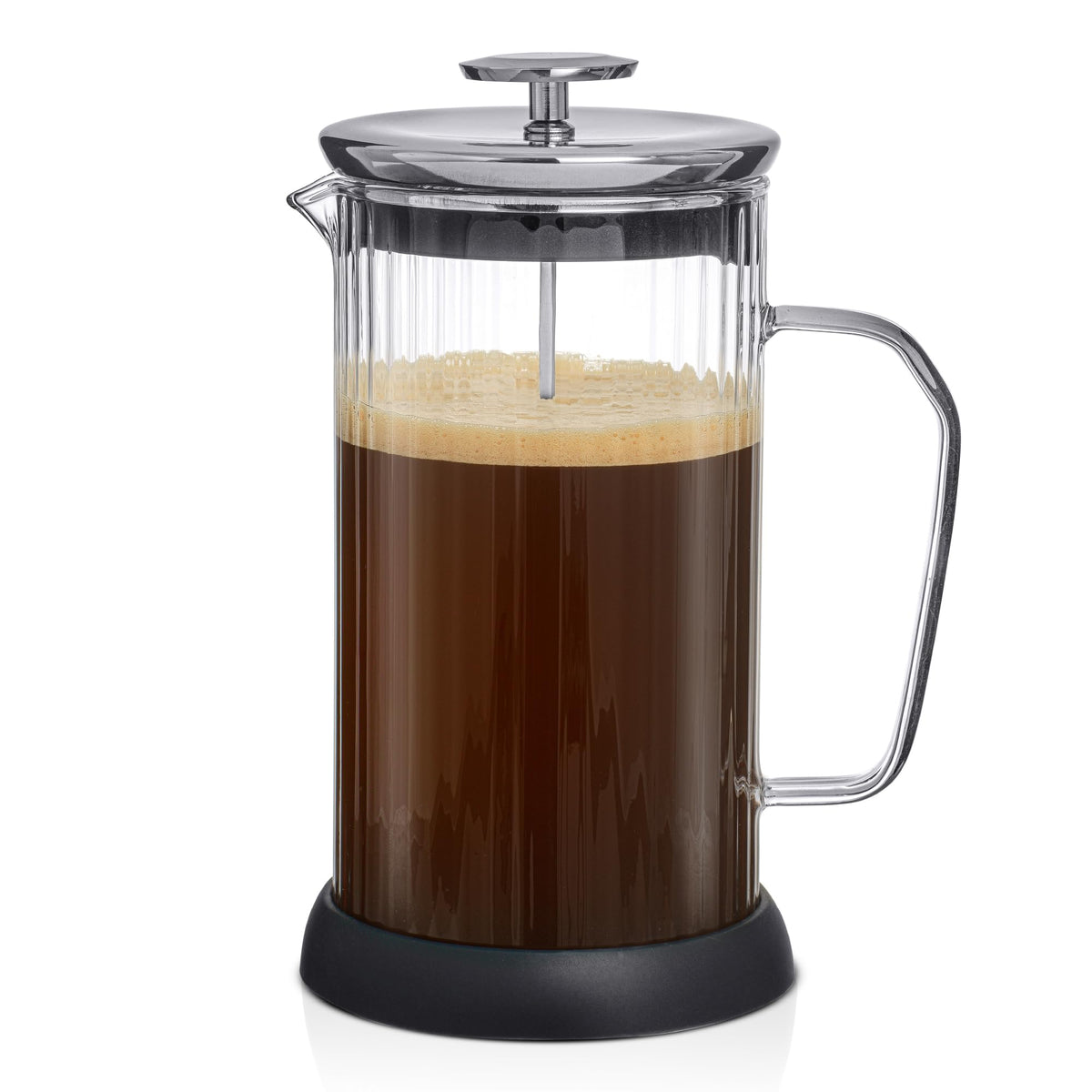 French Press Coffee and Tea Maker Set, 33.8oz Stainless Steel Borosilicate Glass X7749