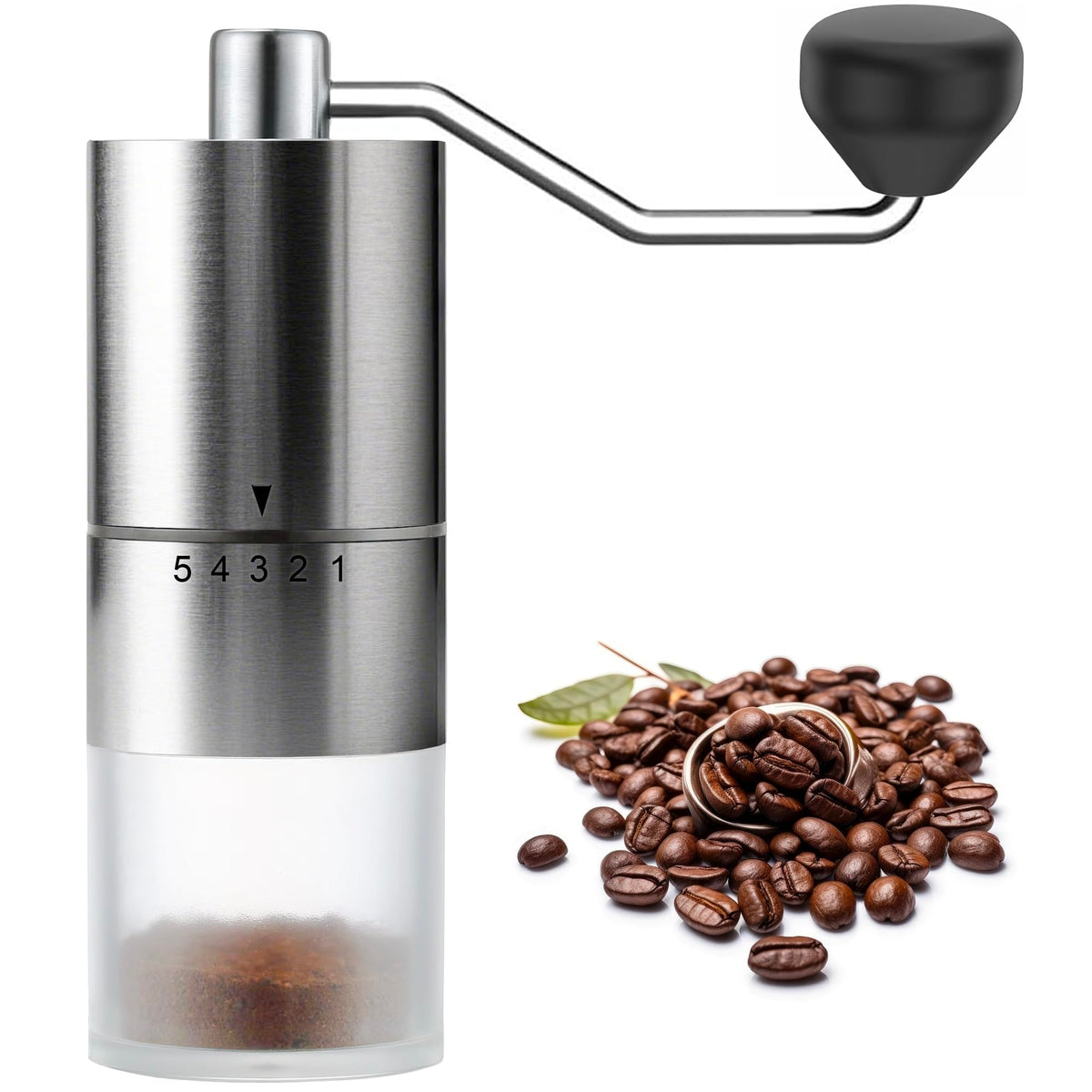 Manual Coffee Grinder with Ceramic Conical Burr J58369