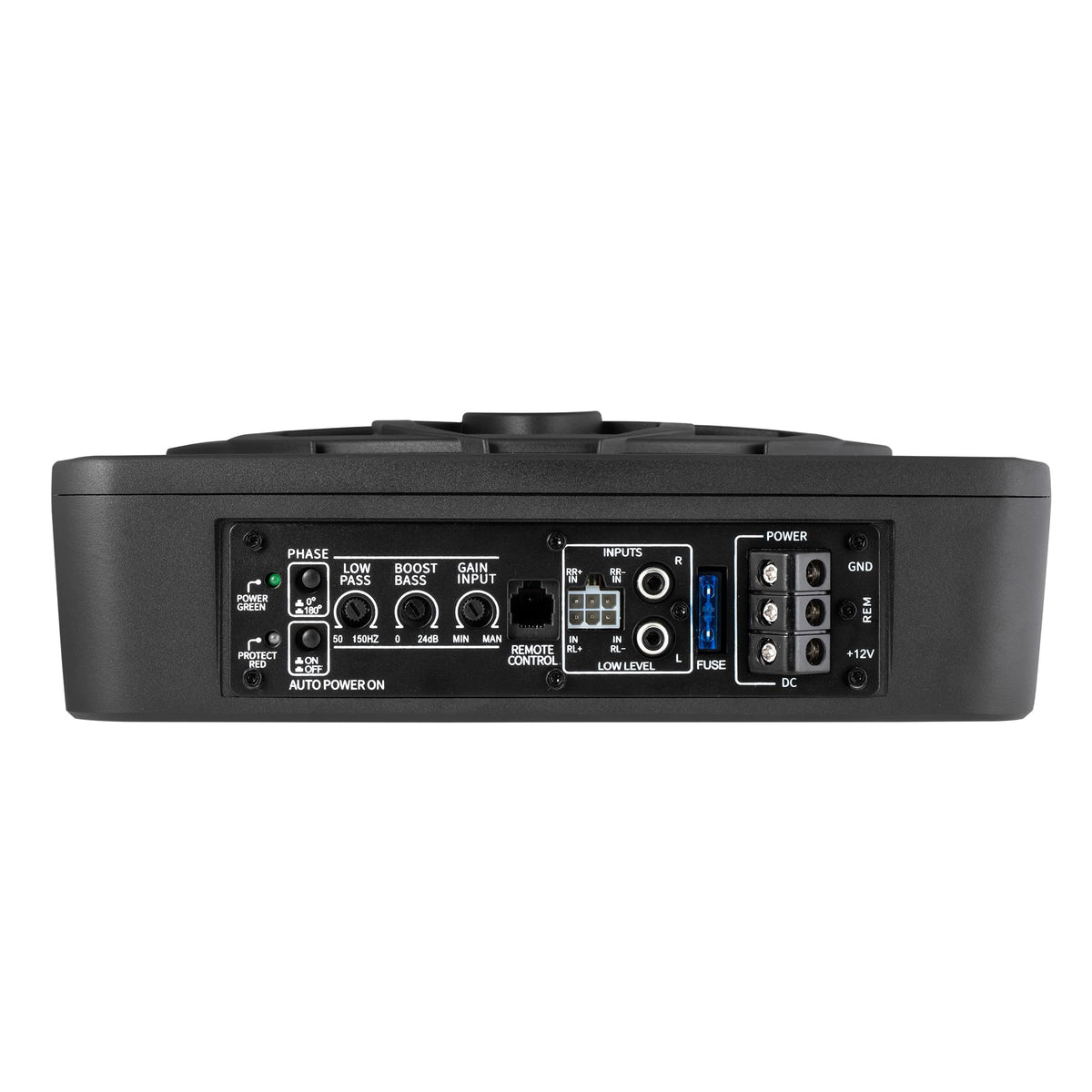 10" Inch Low Profile Underseat Car Subwoofer with Built in Amplifier J207
