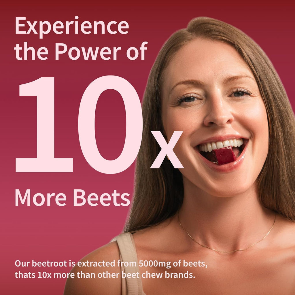 Beet Root Extract & CoQ10 Soft Chews, Mixed Berry, 60 Ct T656357