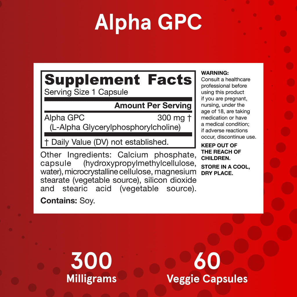 300mg Choline 60 Capsules J85636
