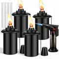 4 Pack 12oz Refillable Torch Canisters with Wicks C867307