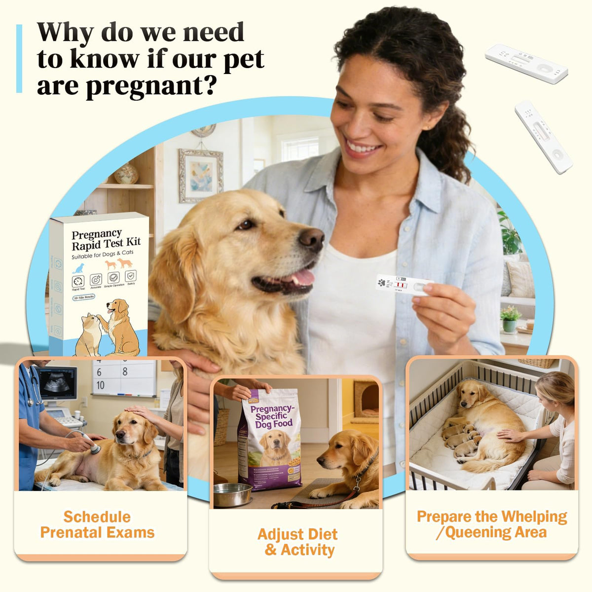 Dog & Cat Pregnancy Test Kit 1 Pack Blood Test Z24427