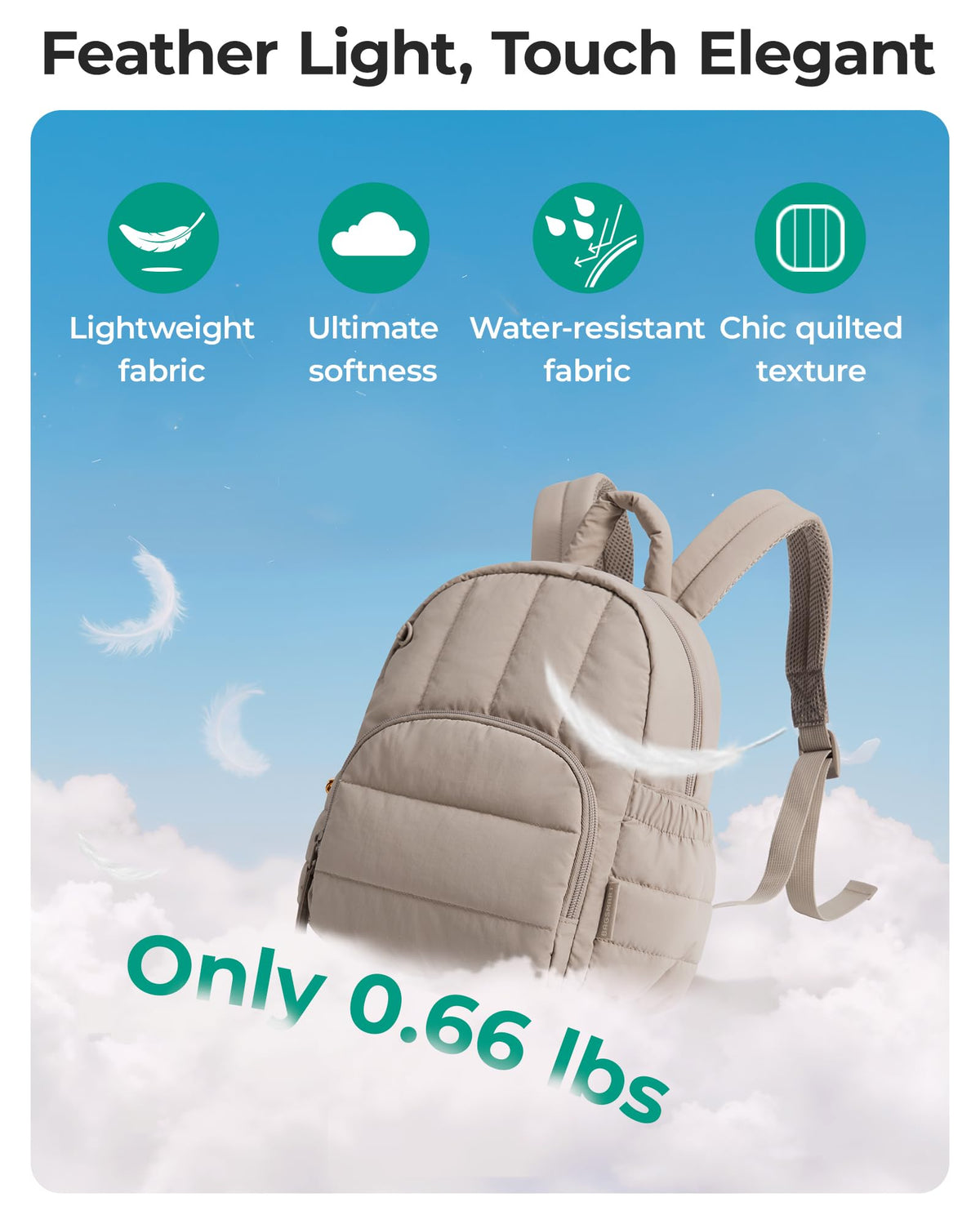 Mini Lightweight Quilted Backpack C9998