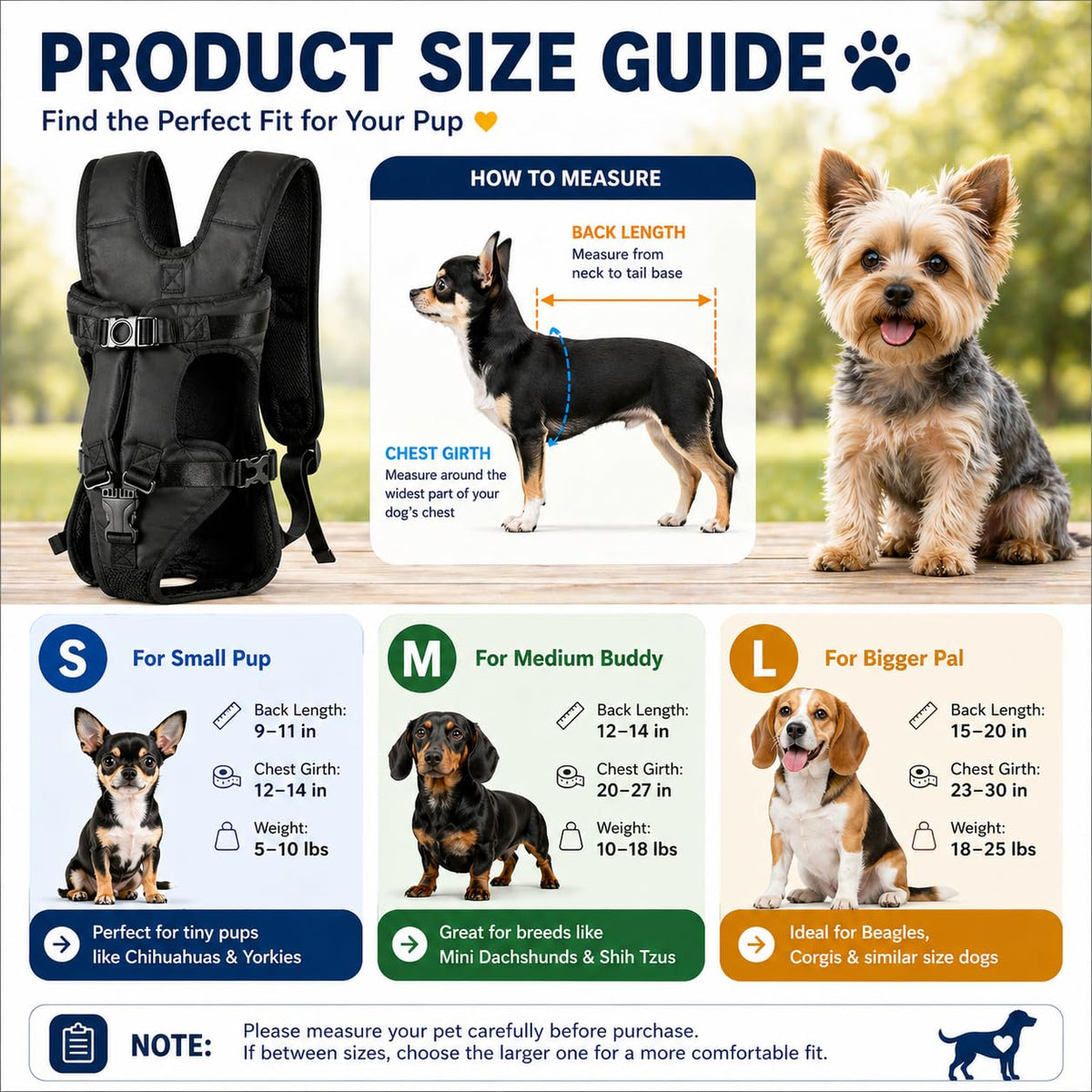 Legs Out Front Pet Carrier Backpack for Small Medium Dogs Cats up to 25lbs J2299