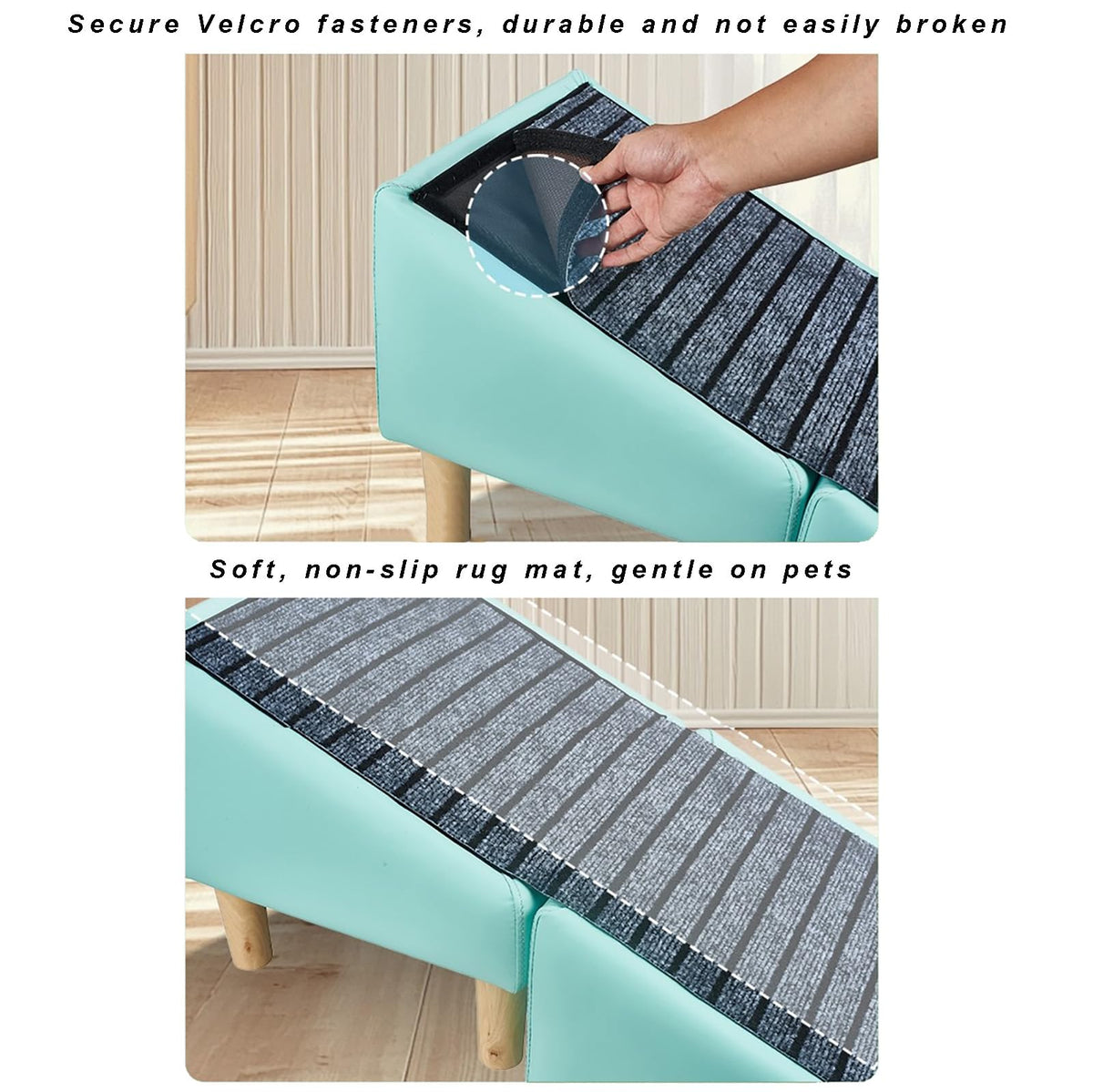 Foldable Non-Slip Pet Stairs and Ramp O111028