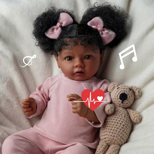 20 Inch Black Baby Girl L701
