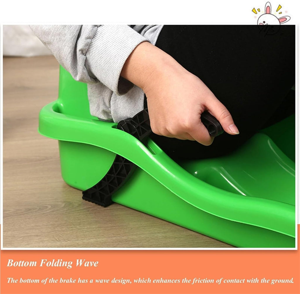 High Density Plastic Sled with Pull Rope and 2 Handles I400