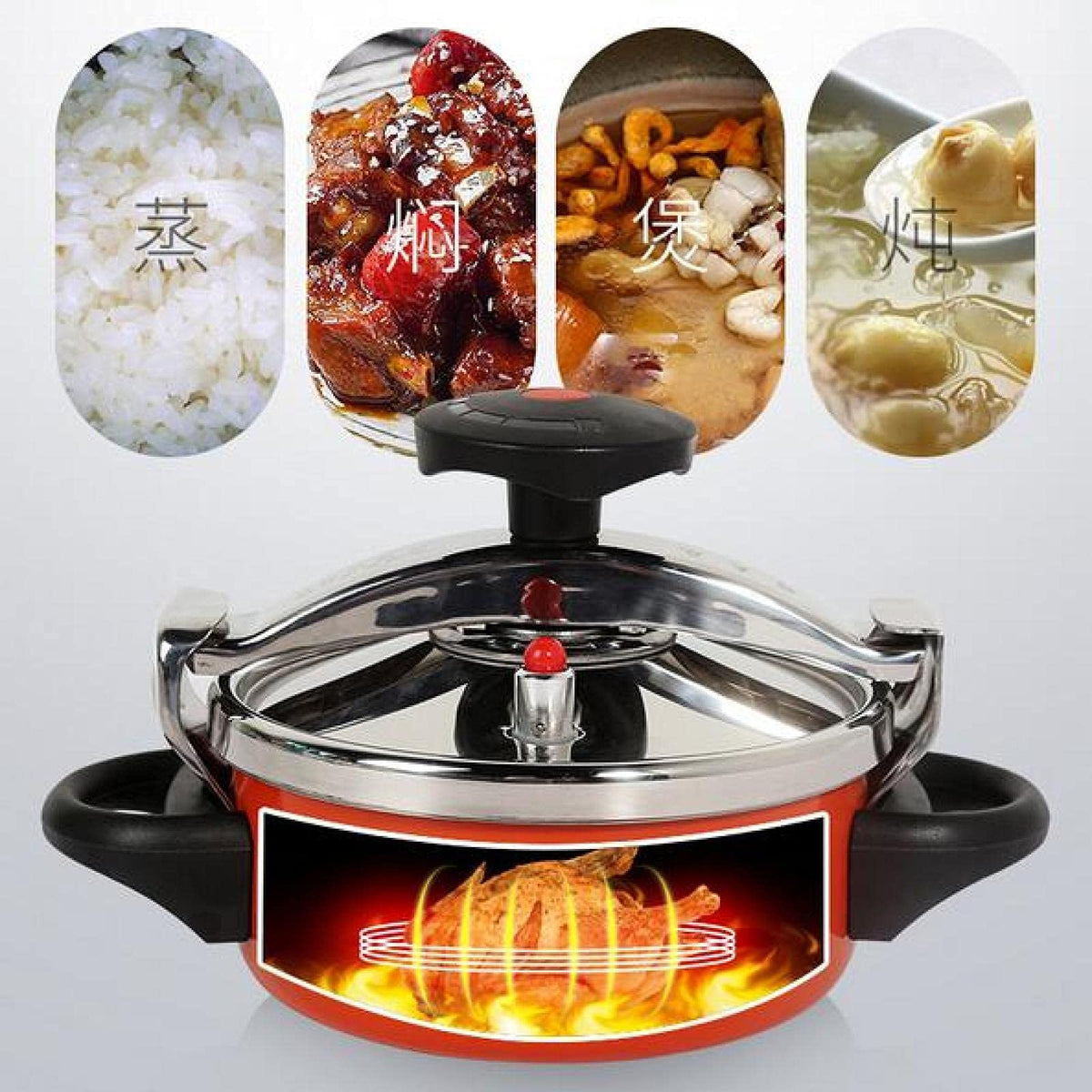 Camping Pressure Cooker Aluminum Alloy 2L O4624