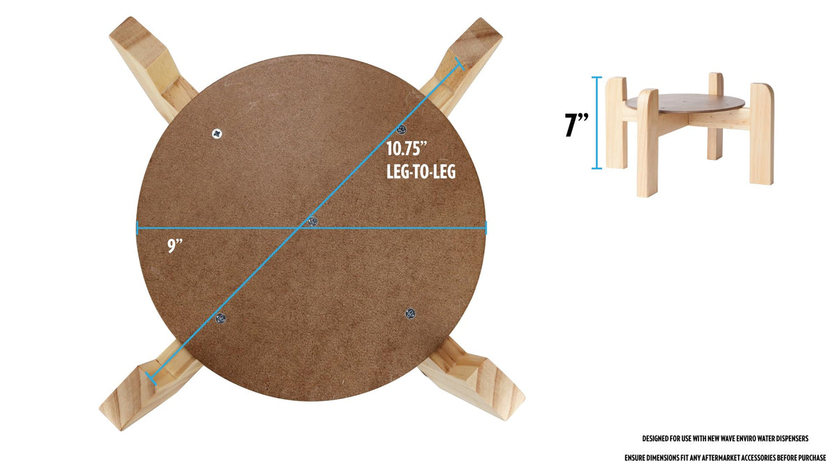 Natural Wood Water Dispenser Counter Stand P60447