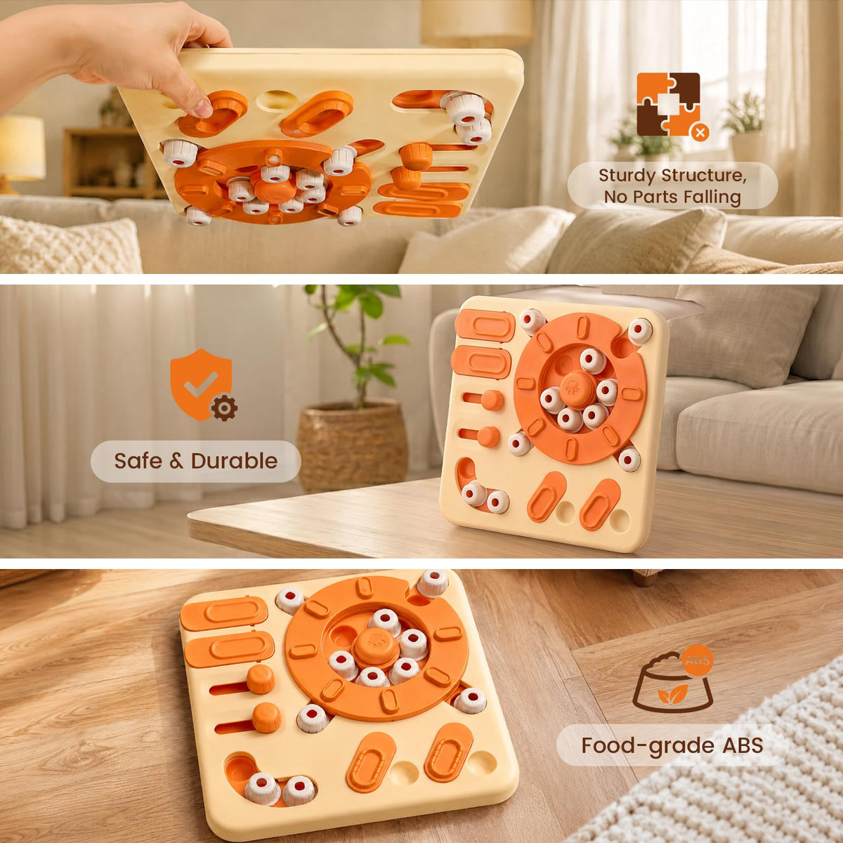 4-Level Interactive Dog Puzzle Toy with Suction Cups Z140